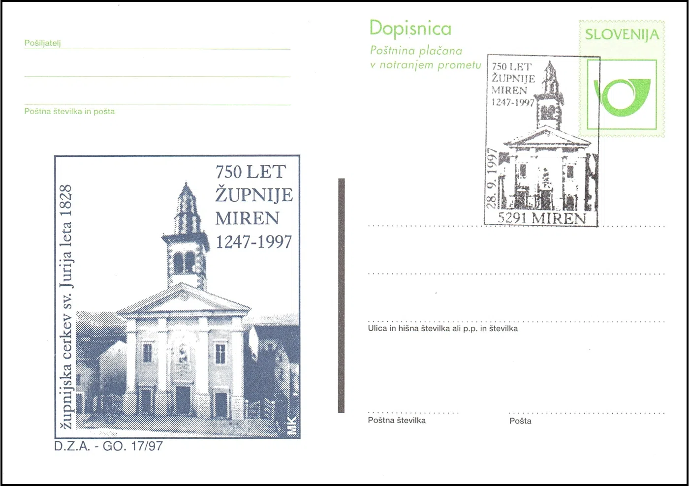 750 LET ŽUPNIJE MIREN 1247 - 1997